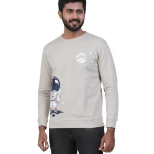 Men’s Premium Cotton Blend Sweatshirt | Soft Warm Wear for Men | Regular Fit Full Sleeve Solid Pullover