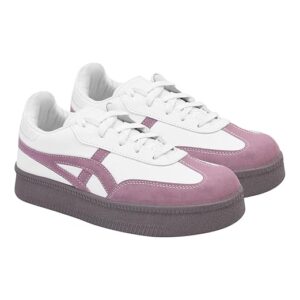 Shoetopia Women’s Casual Sneakers || Lace-Up Low-Top Shoes with Cushioned Sole || Trendy Daily Footwear Walking