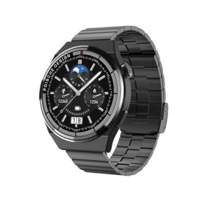 French Connection Beam Smart Watch with Its 1.39" Full-Touch Screen and 360 * 360 Resolution Round Display with 3 Straps Fcsw05-2, Black