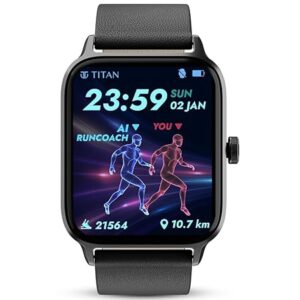 Titan Traveller with 1.78" Superior AMOLED Display|India's First FitVerse Smartwatch|Built-in GPS|Running Courses|SingleSync BT Calling|Built-in Alexa|Music Storage with TWS Connect|Body Energy Count