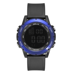Helix Digital Men's Watch with Night Backlight, Dual Time, Alarm & Calendar. A Product of Timex Group - TWESK1601T