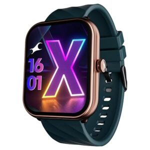 Fastrack New Limitless X|Large 1.91" HD Display|700 NITS Brightness|Singlesync BT Calling|Advanced Chipset|100+ Sports Modes & Watchfaces|Auto Stress Monitor|24X7 HRM| IP68 Smartwatch - Teal