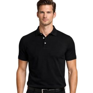 AWG ALL WEATHER GEAR 100% Cotton Polo T Shirt for Men | Soft & Breathable Fabric | Regular Fit | Half Sleeve Polo Collar T Shirt | Casual & Office Wear | Comfortable & Durable Mens Polo T Shirt