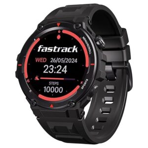 Fastrack Xtreme PRO Smartwatch with 1.43" AMOLED Display with 466 * 466 Pixel Resolution|SingleSync BT Calling|AI Voice Assistant|100+ Sports Modes and Watchfaces|Upto 5 Day Battery|IP68
