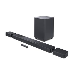 JBL Bar 1300, 11.1.4 Channel Truly Wireless Soundbar with True Dolby Atmos®, DTS:X, and MultiBeam™ Surround Sound, 10" Down-Firing Wireless Subwoofer, HDMI eARC, BT, Wi-Fi, Alexa, JBL One App (1170W)