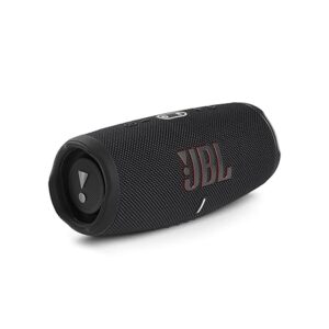 JBL Charge 5, Wireless Portable Bluetooth Speaker Pro Sound, 20 Hrs Playtime, Powerful Bass Radiators, Built-in 7500mAh Powerbank, PartyBoost, IP67 Water & Dustproof (Without Mic, Black)