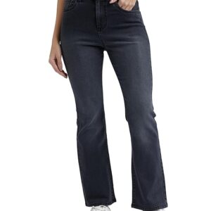 INKD Women's Flared Bootcut Jeans - High-Rise | Enzyme Wash | Classic 5 Pocket Styling | Jeans for Women (Available in Plus Sizes)