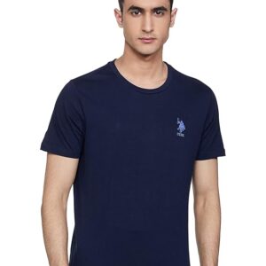 U.S. Polo Assn Mens Crew Neck Embroidered Logo I633 Lounge T-Shirt - Pack of 1