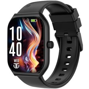 Titan Smart 3 Premium Smart Watch, 1.96" Super AMOLED Display with 410 * 502 Pixel Resolution, SingleSync BT Calling, 110+ Sports Modes, 200+ Smartwatch Faces, Upto 7 Days Battery (Black)