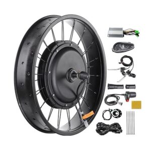 Electric Bike Conversion Kit Rear Motor & Rim Kit 48V 1500W Powerful E-Bike Motor Kit Brushless Controller PAS Sensor Bike Brake Shifter Kit