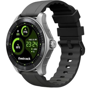 Fastrack Rogue Rugged Smartwatch with 1.38" UltraVU HD Display|SingleSync BT Calling|Functional Crown|100+ Sports Modes|AI Coach|Auto Sport Recognition|AI Voice Assistant|24x7 Health Suite|IP68