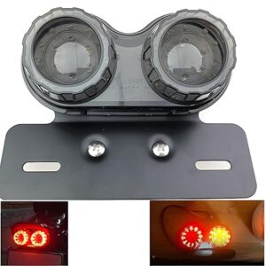 Motorcycle 40 Led Tail Light Number Plate Light Brake Turn Signal Lamp for Universal Bike 40W Pack of 1