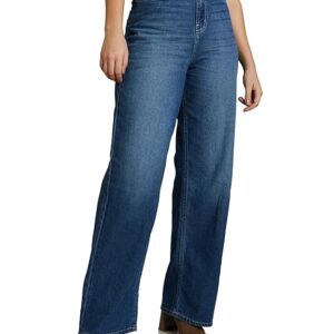 Amazon Brand - Symbol Women's Baggy Wide Leg Jeans (High Rise | Full Length) (Available in Plus Sizes)
