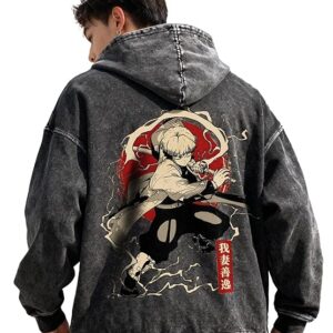 fanideaz Oversize Hoodie for Men | Acid Washed Oversized Hoodie | Overlays Hoodies | Cotton Hooded Sweatshirt for Men | Premium Sweatshirt Man | Oversize fit