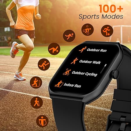 Titan Smart 3 Premium Smart Watch|1.96" Super AMOLED Display with 410x502 Pixel Resolution|SingleSync BT Calling|NitroFast Charging|110+ Sports Modes|200+ Watchfaces|Upto 7 Day Battery - Image 3