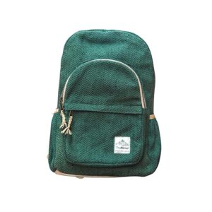Classic Hemp Backpack with Secure Zippers | Sustainable and Spacious Backpack with Triple Compartments | 15L Capacity